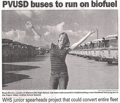 VUSD buses to run on biofuel